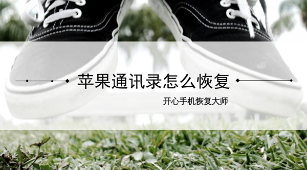 苹果通讯录怎么恢复